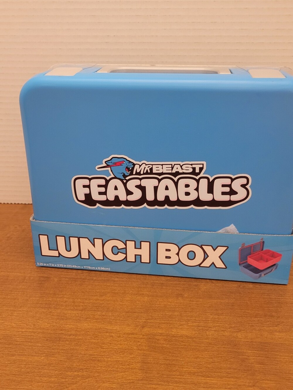 MrBeast Feastables Blue Lunch Box, NEW